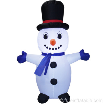 Bonhomme de neige gonflable de vacances pour Noël